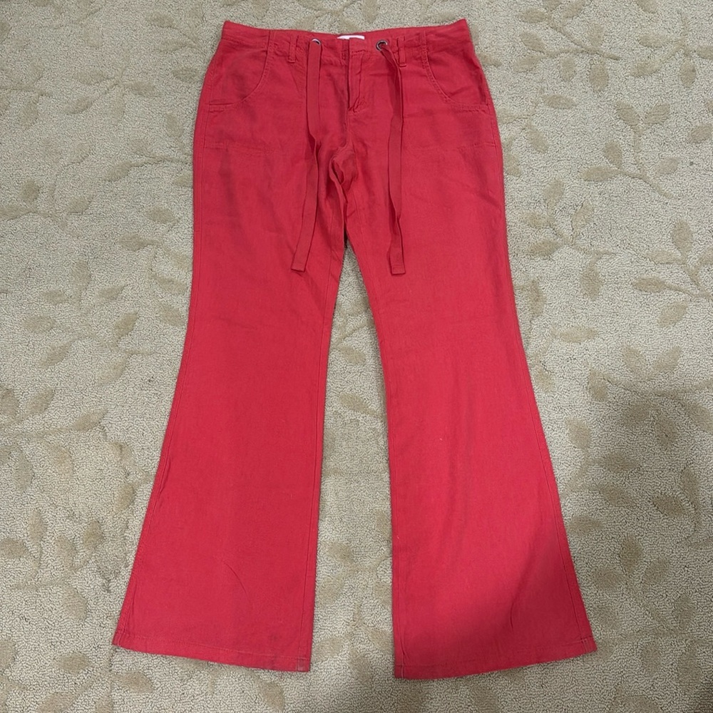 Jessica Simpson Red Flare Pants. Women’s‎ Small.